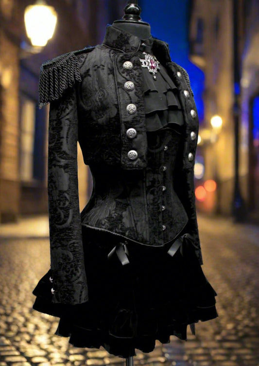 TOREADOR JACKET - BLACK TAPESTRY Shrine of Hollywood jacket bolero bullfighter coat jacket spanish tapestry toreador Women's Jackets