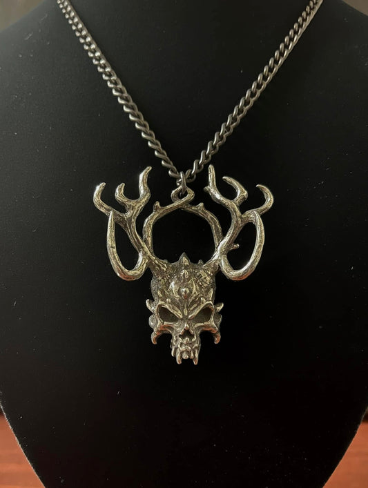 STAG SKULL NECKLACE Shrine of Hollywood Jewelry - necklace jewelry Jewelry - Necklaces and Chokers necklace
