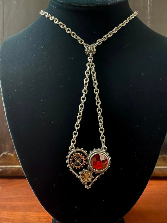 STEAMPUNK HEART NECKLACE Shrine of Hollywood Necklace jewelry Jewelry - Necklaces and Chokers necklace