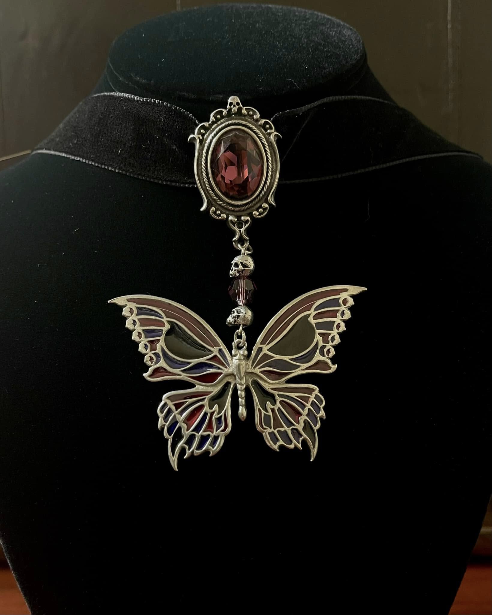 MORBID BUTTERFLY CHOKER Shrine of Hollywood jewelry Jewelry - Necklaces and Chokers necklace