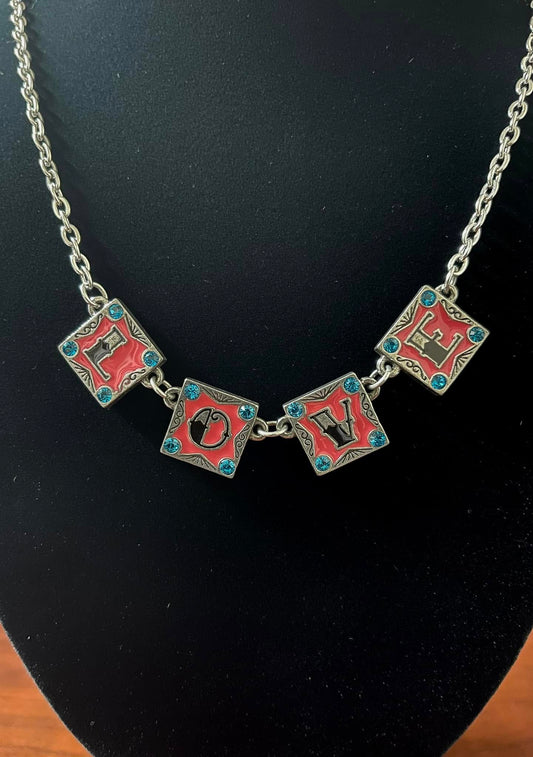 LOVE IN COLOR NECKLACE Shrine of Hollywood Jewelry - necklace jewelry Jewelry - Necklaces and Chokers necklace