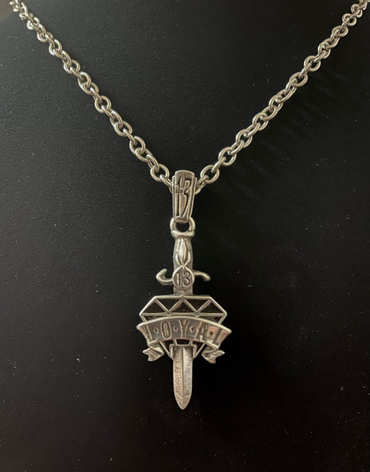 LOYAL 13 DAGGER NECKLACE Shrine of Hollywood Necklace jewelry Jewelry - Necklaces and Chokers necklace