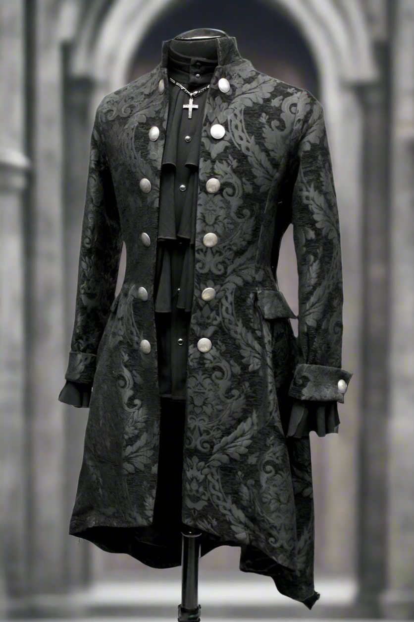 ORDER OF THE DRAGON COAT - BLACK TAPESTRY Shrine of Hollywood coat coat dragon Men's Coats tapestry