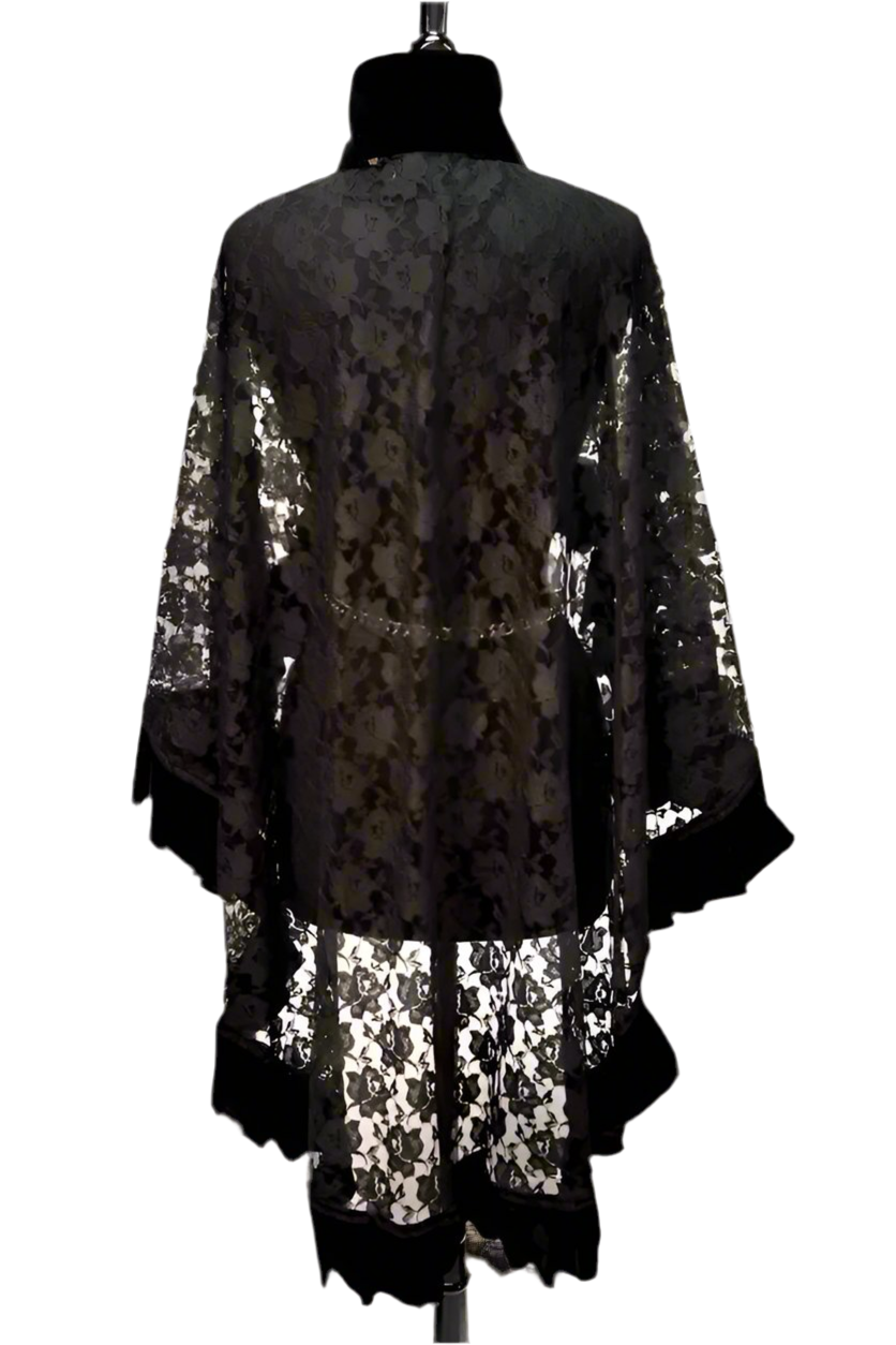 TATIANA CAPELET - BLACK LACE Shrine of Hollywood cape Capes variant-option-placeholder Women's Coats Women's Jackets