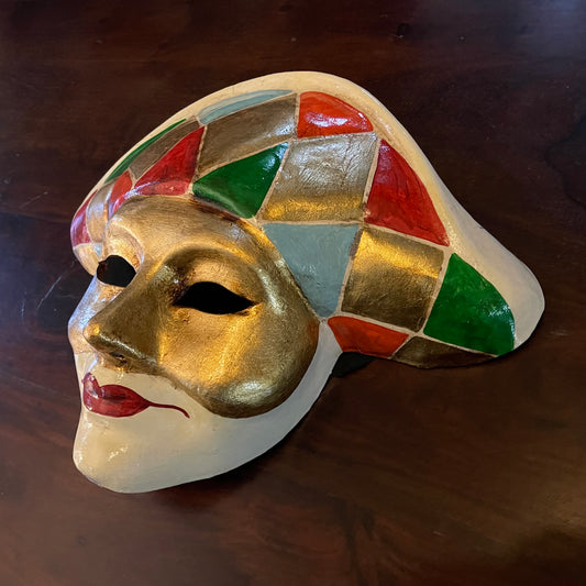 VENETIAN MASK - THE HARLEQUIN Shrine of Hollywood Decor art decor