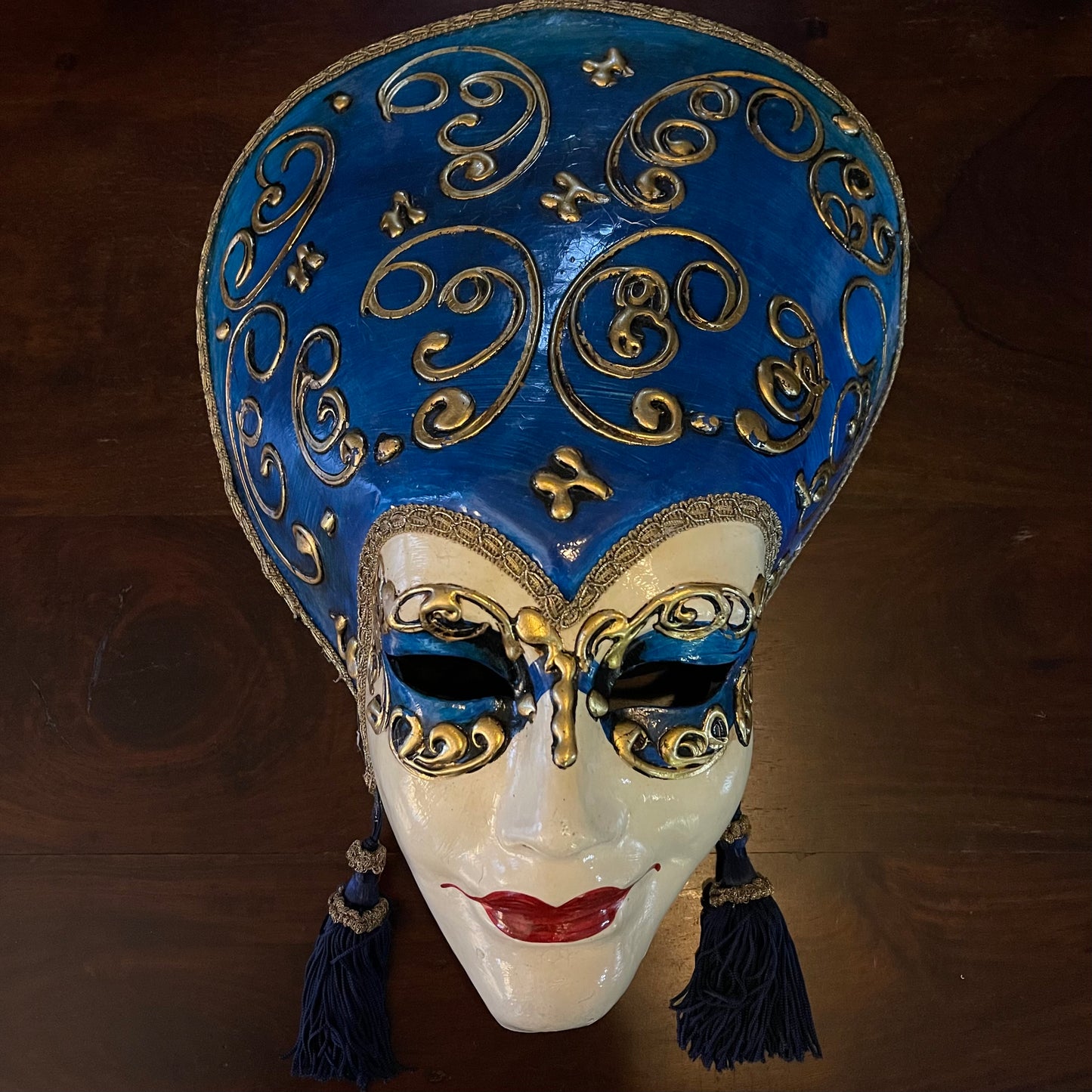 VENETIAN MASK - GLAMOUR - BLACK EARRINGS Shrine of Hollywood Decor