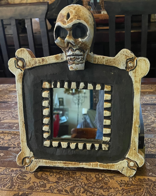 SKULL MIRROR Shrine of Hollywood decor Mirror skull