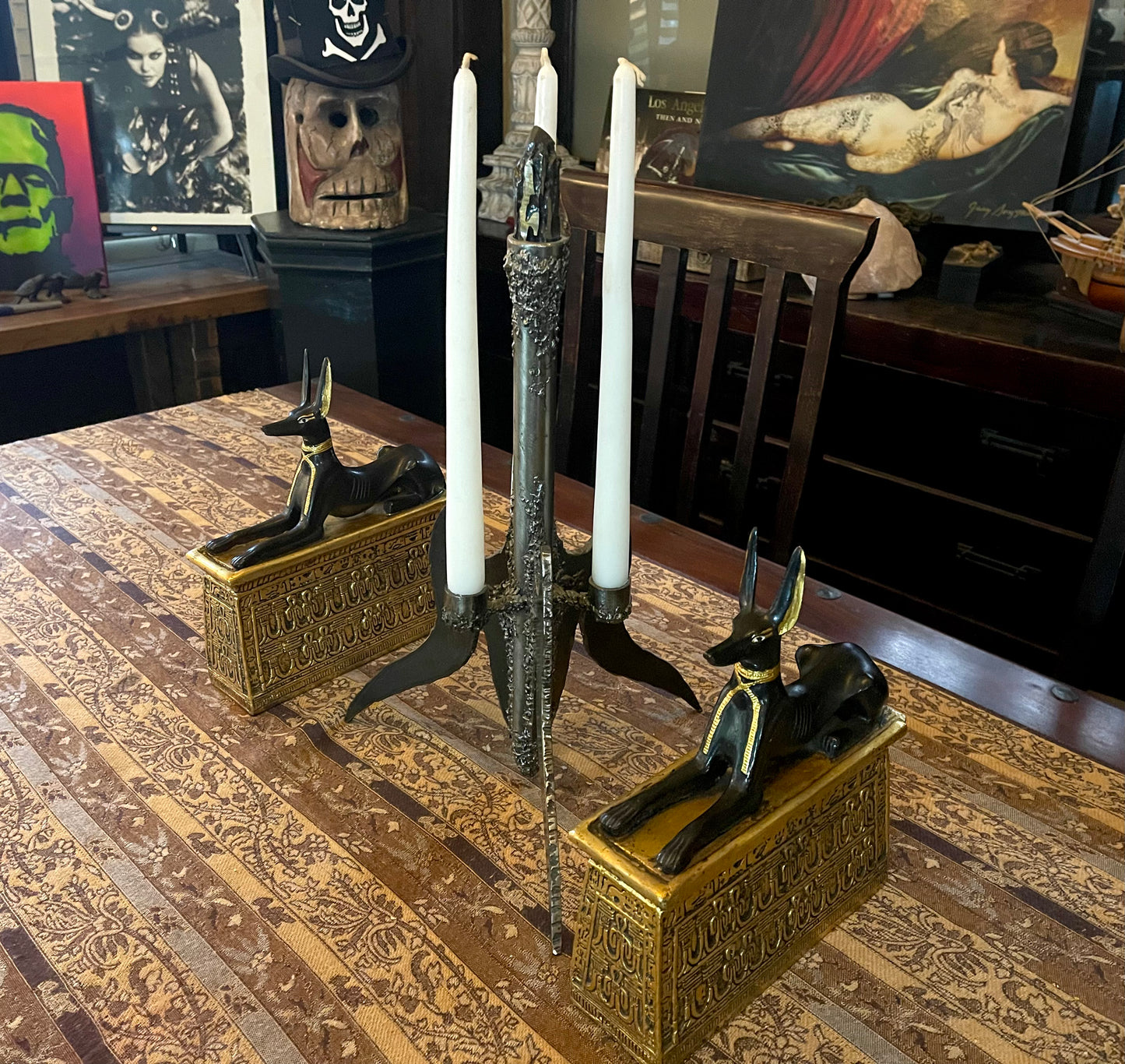 Shrine of Hollywood ANUBIS BOOKEND SET decor Treasures and Relics