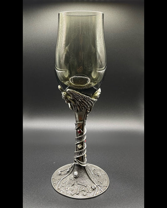 ANGEL OF DEATH WINE GLASS Shrine of Hollywood Glassware Goblets and Glassware