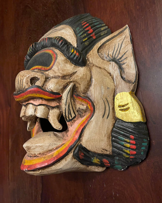 BALINESE CYCLOPS MASK Shrine of Hollywood Mask Treasures and Relics Wall Art