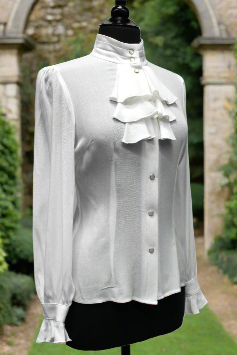 ANTOINETTE TOP - WHITE Shrine of Hollywood top aristocrat bridgerton goth gothic Pirate top top vampire victorian Women's Tops