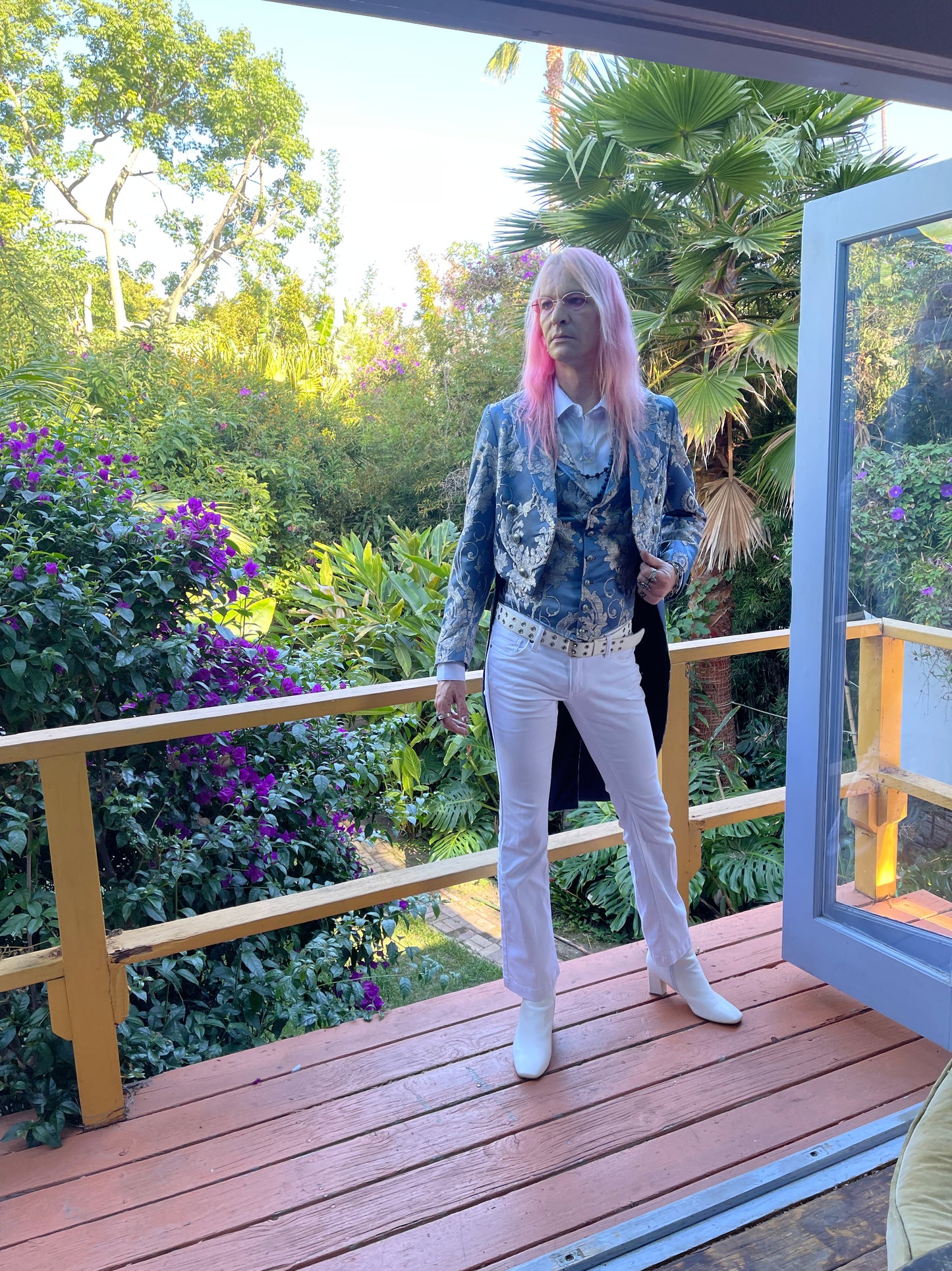 ARISTOCRAT VEST - ICE BLUE BROCADE Shrine of Hollywood vest blue brocade formal ice blue Men's Vests steampunk summer victorian wedding