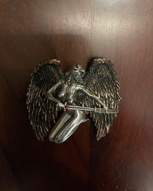 ANGEL OF DEATH BELT BUCKLE Shrine of Hollywood belt buckle Jewelry - Necklaces and Chokers Treasures and Relics