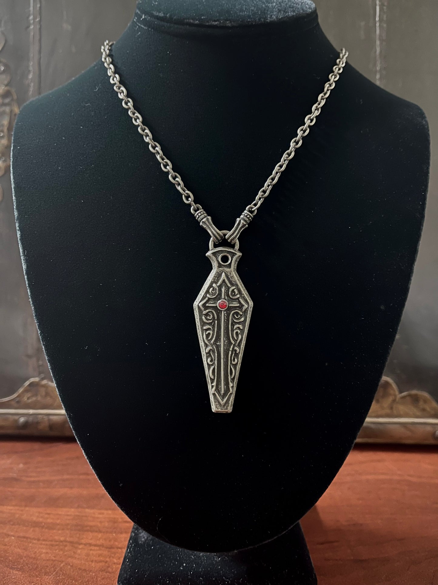 MEDIEVAL COFFIN NECKLACE Shrine of Hollywood NECKLACE coffin coffin necklace gift goth gothic Gothic Necklace jewelry Jewelry - Necklaces and Chokers medieval necklace sale vampire
