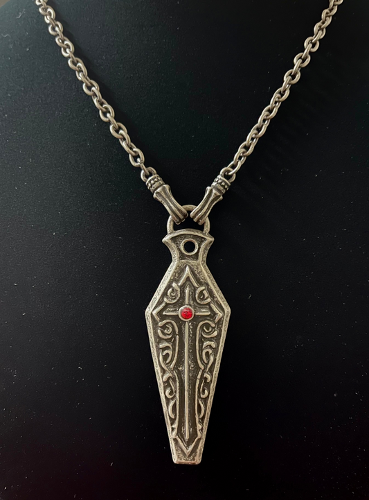 MEDIEVAL COFFIN NECKLACE Shrine of Hollywood NECKLACE coffin coffin necklace gift goth gothic Gothic Necklace jewelry Jewelry - Necklaces and Chokers medieval necklace sale vampire