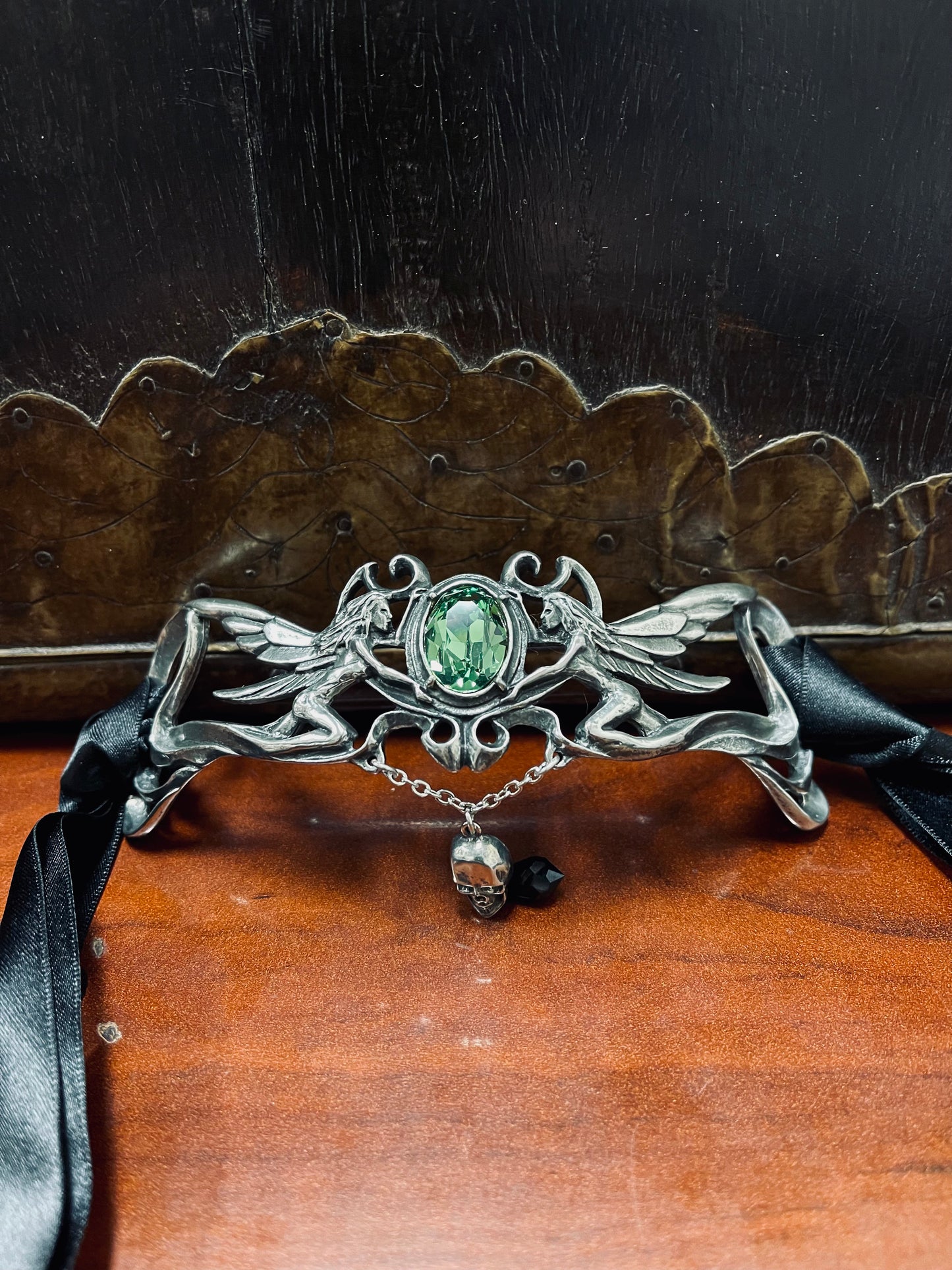 GREEN FAERIE CHOKER OR HEADPIECE Shrine of Hollywood Jewelry - necklace Jewelry - Necklaces and Chokers