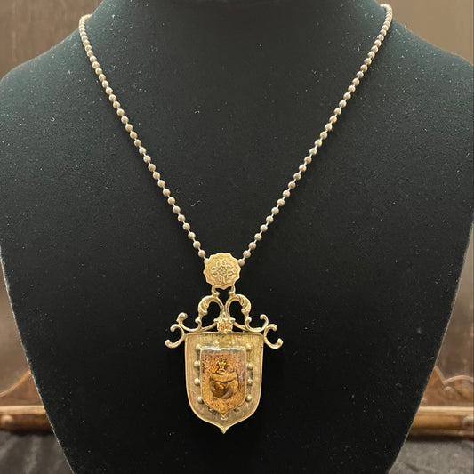 SACRED HEART MEDALLION NECKLACE Shrine of Hollywood Jewelry - necklace Jewelry - Necklaces and Chokers