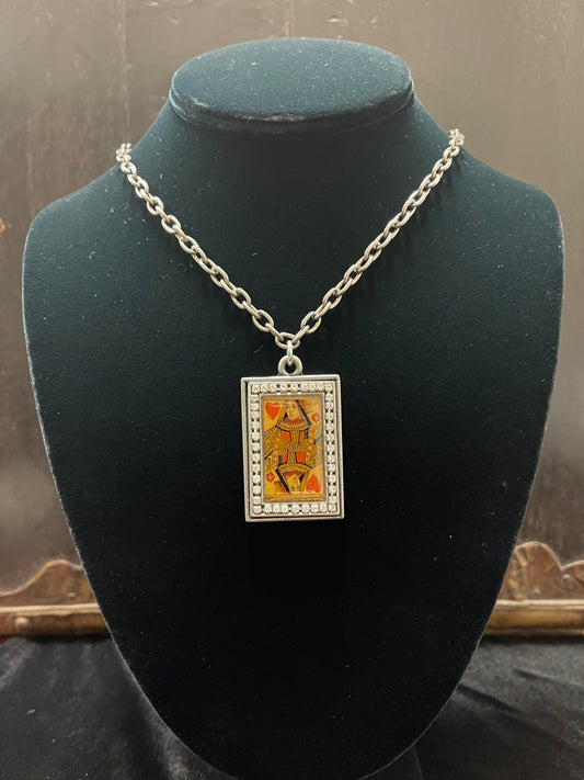QUEEN OF HEARTS BLING NECKLACE Shrine of Hollywood NECKLACE