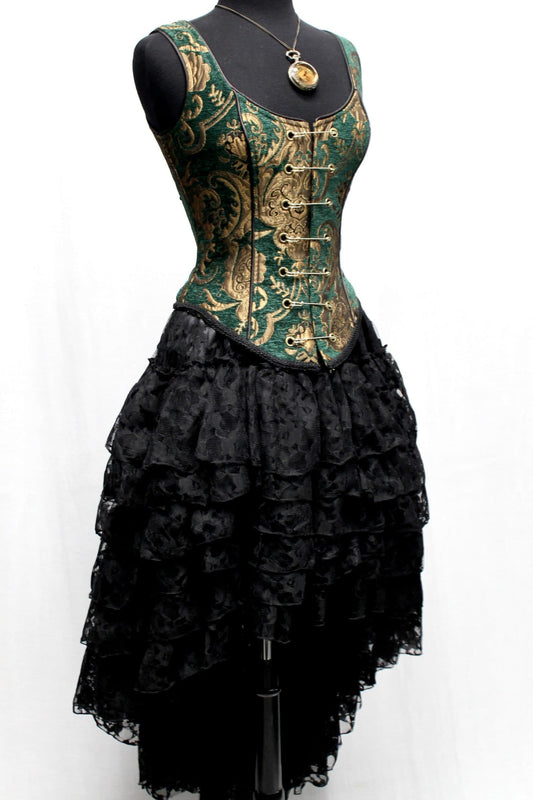 VICTORIAN SHOWGIRL SKIRT - BLACK LACE Shrine of Hollywood Skirt Skirts