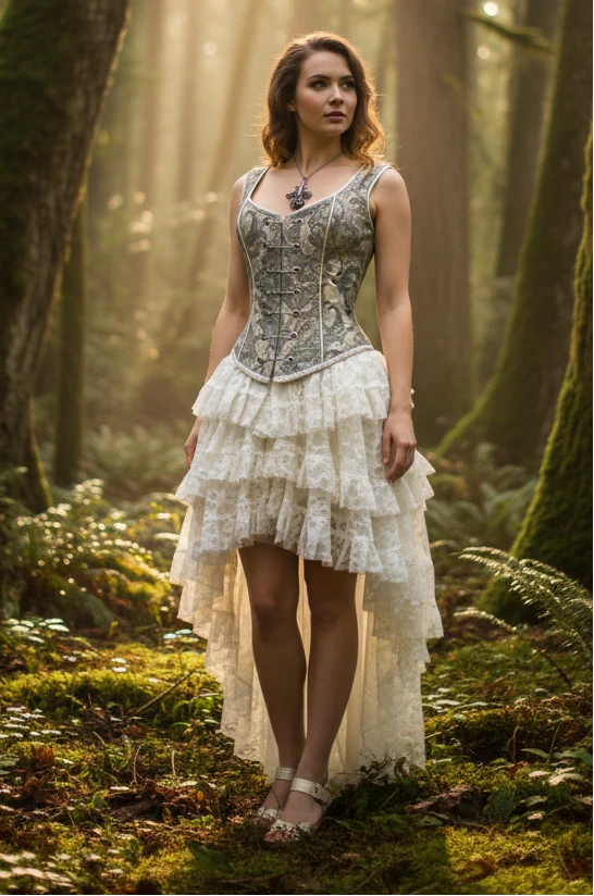 PIN BODICE - GREEN/IVORY TAPESTRY Shrine of Hollywood women's corset top corset Women's corset tops Women's Corsets