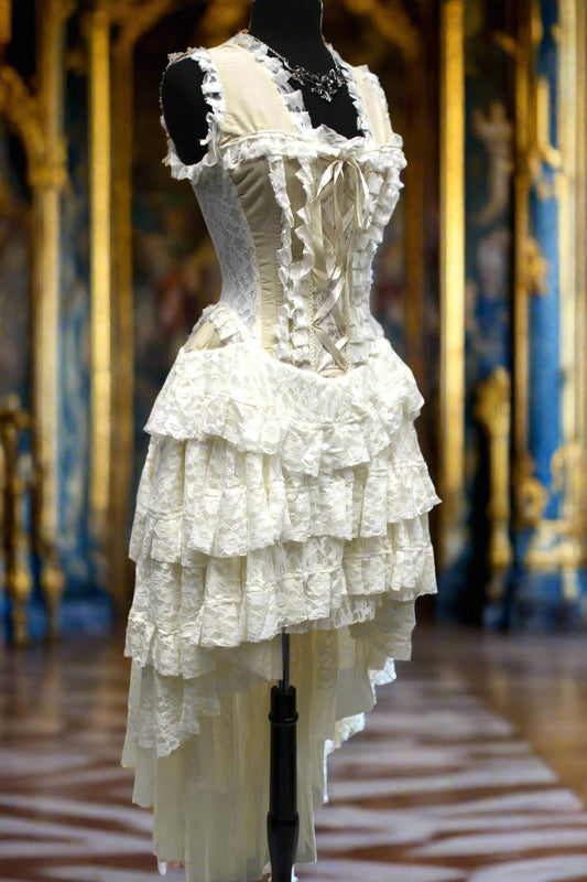 PARIS CABARET DRESS - IVORY TAFFETA Shrine of Hollywood dress cabaret Dresses formal ivory summer taffeta wedding white