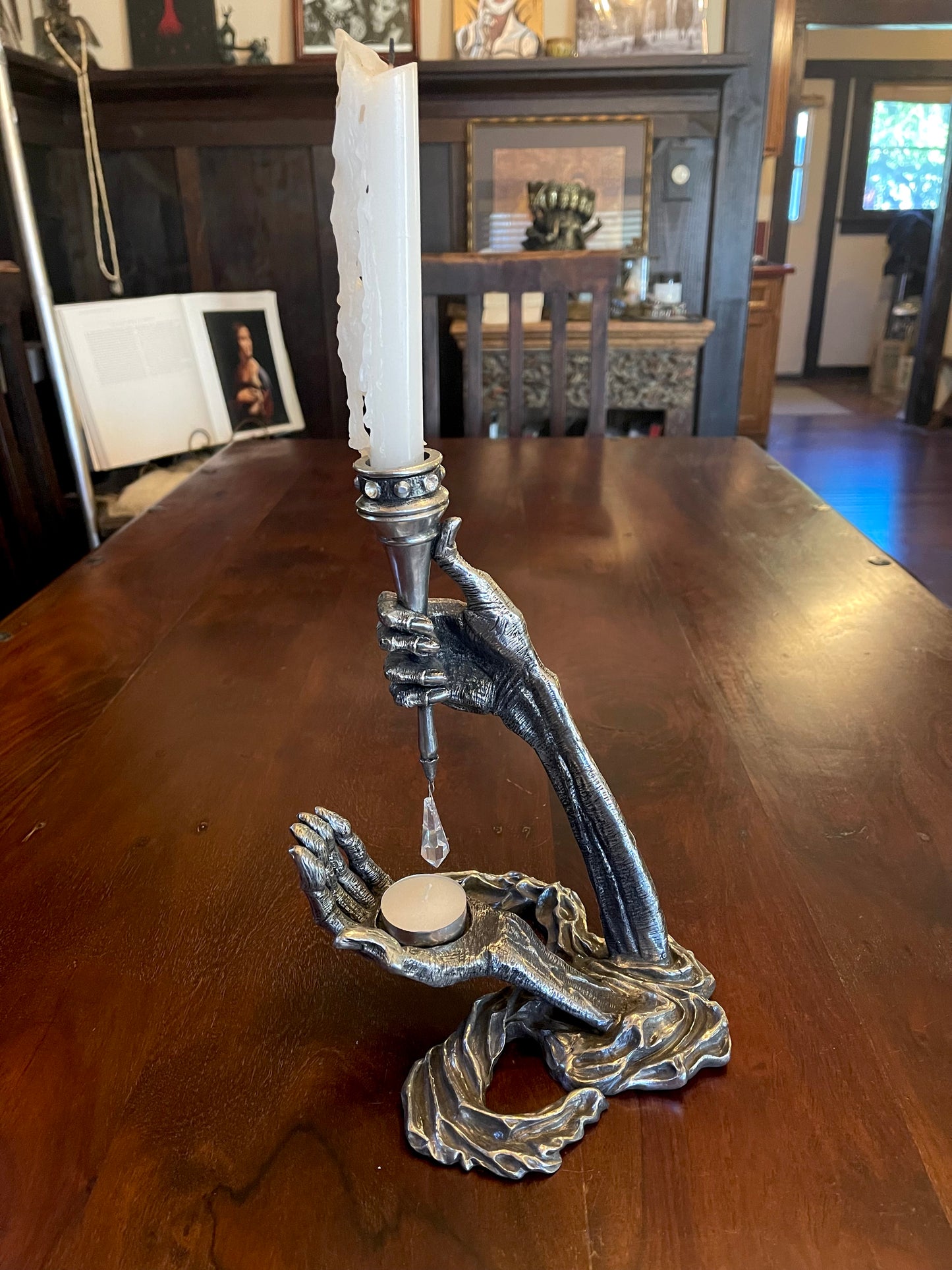 GOTHIC HANDS CANDLEHOLDER Shrine of Hollywood Treasures and Relics