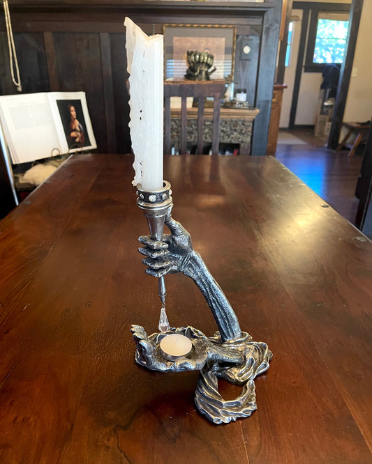 GOTHIC HANDS CANDLEHOLDER Shrine of Hollywood Treasures and Relics