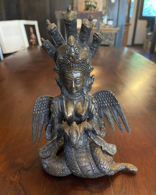 NAGA HINDU GODDESS STATUE Shrine of Hollywood figurine Treasures and Relics