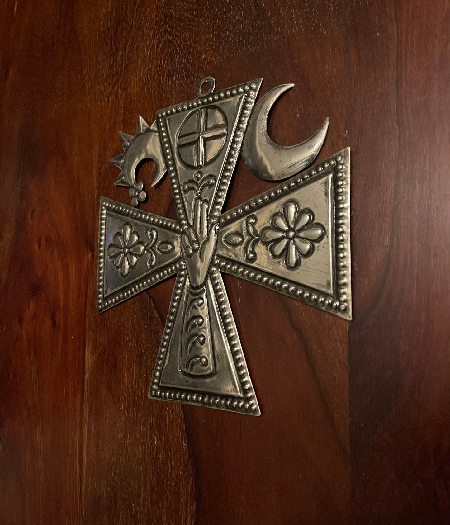 METAL MALTESE WALL CROSS Shrine of Hollywood Treasures and Relics Wall Art