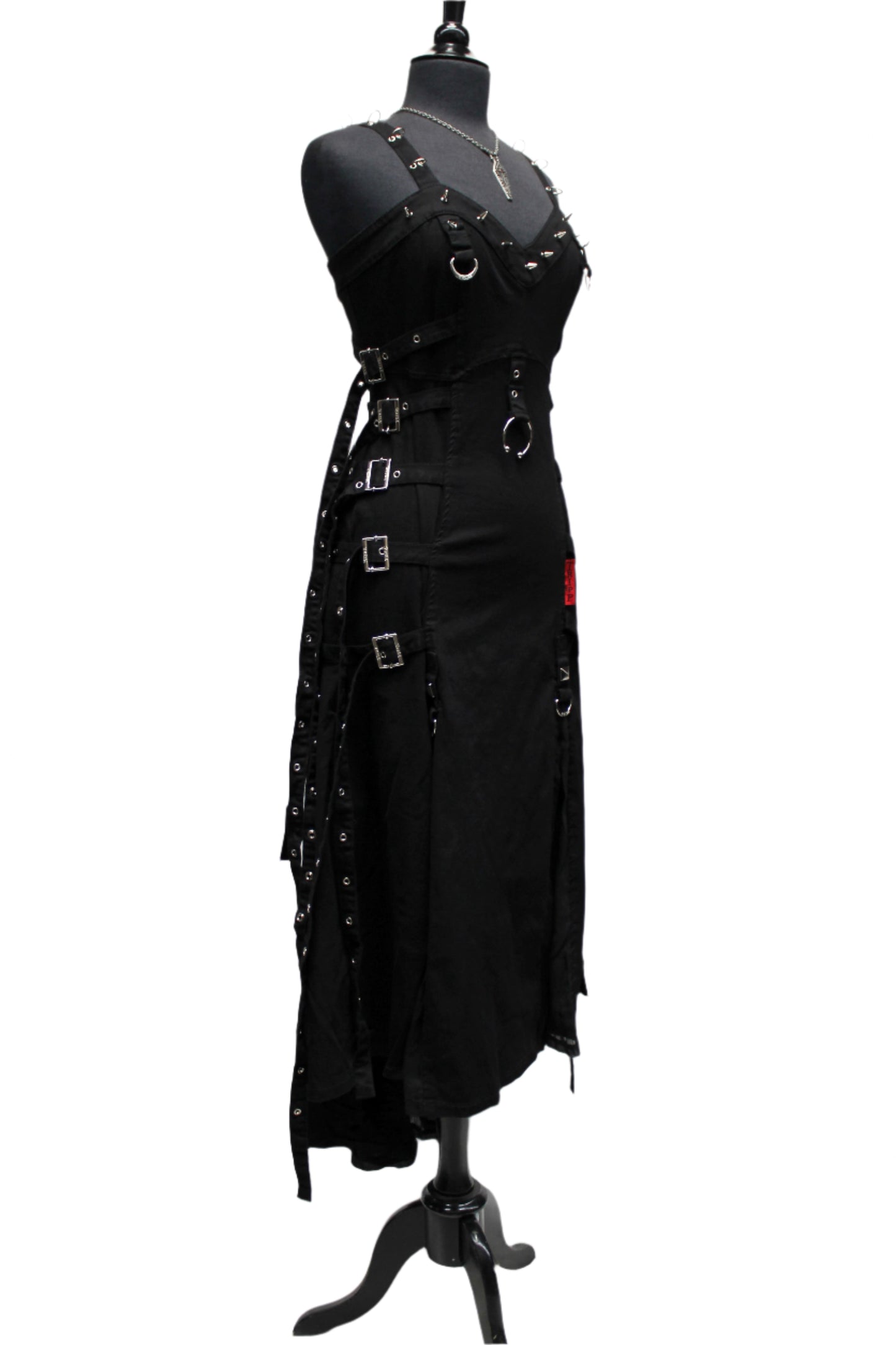 Shrine of Hollywood CHAOS DRESS - BLACK STRETCH COTTON Dresses Goth dresses Punk Dresses