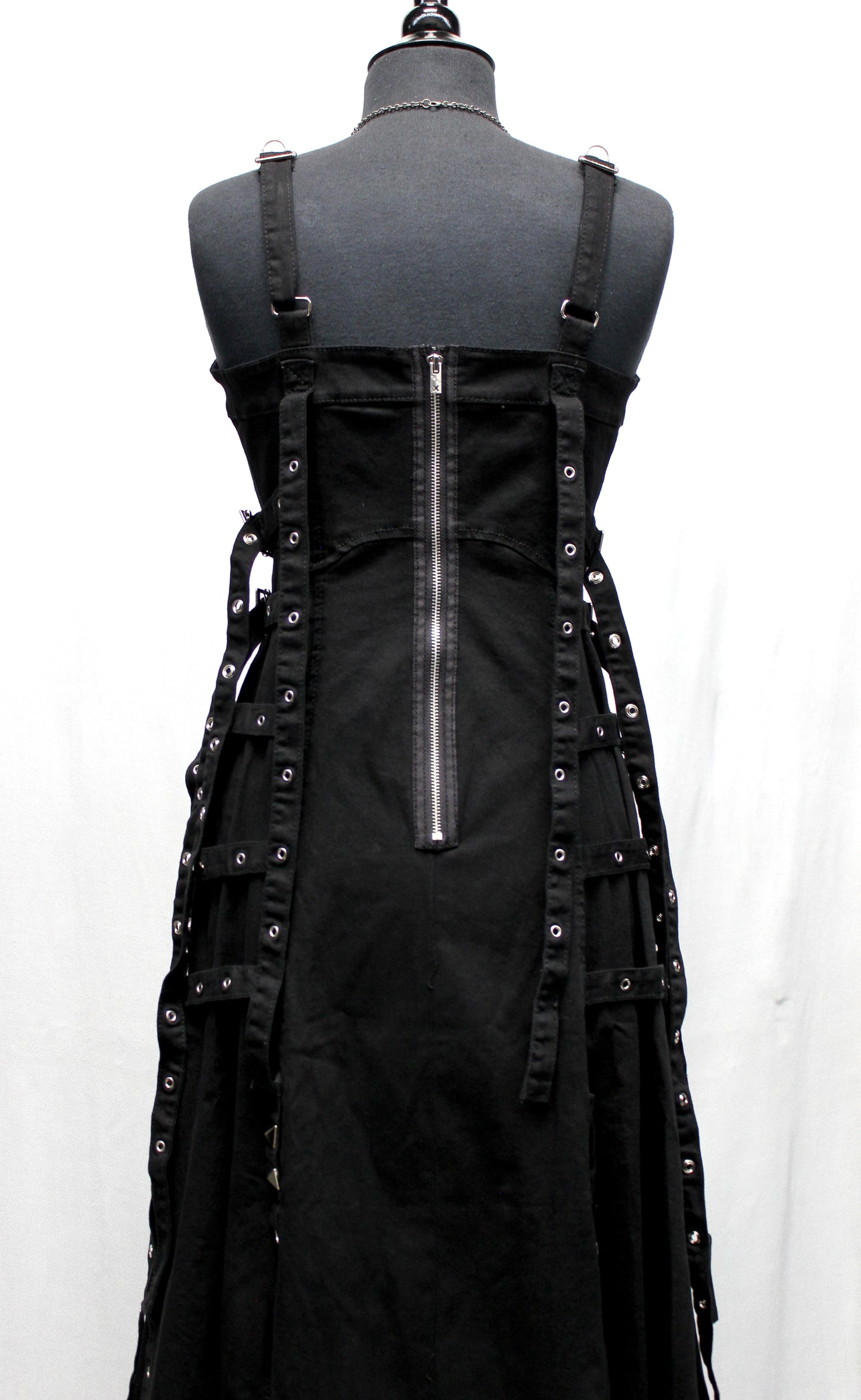 Shrine of Hollywood CHAOS DRESS - BLACK STRETCH COTTON Dresses Goth dresses Punk Dresses