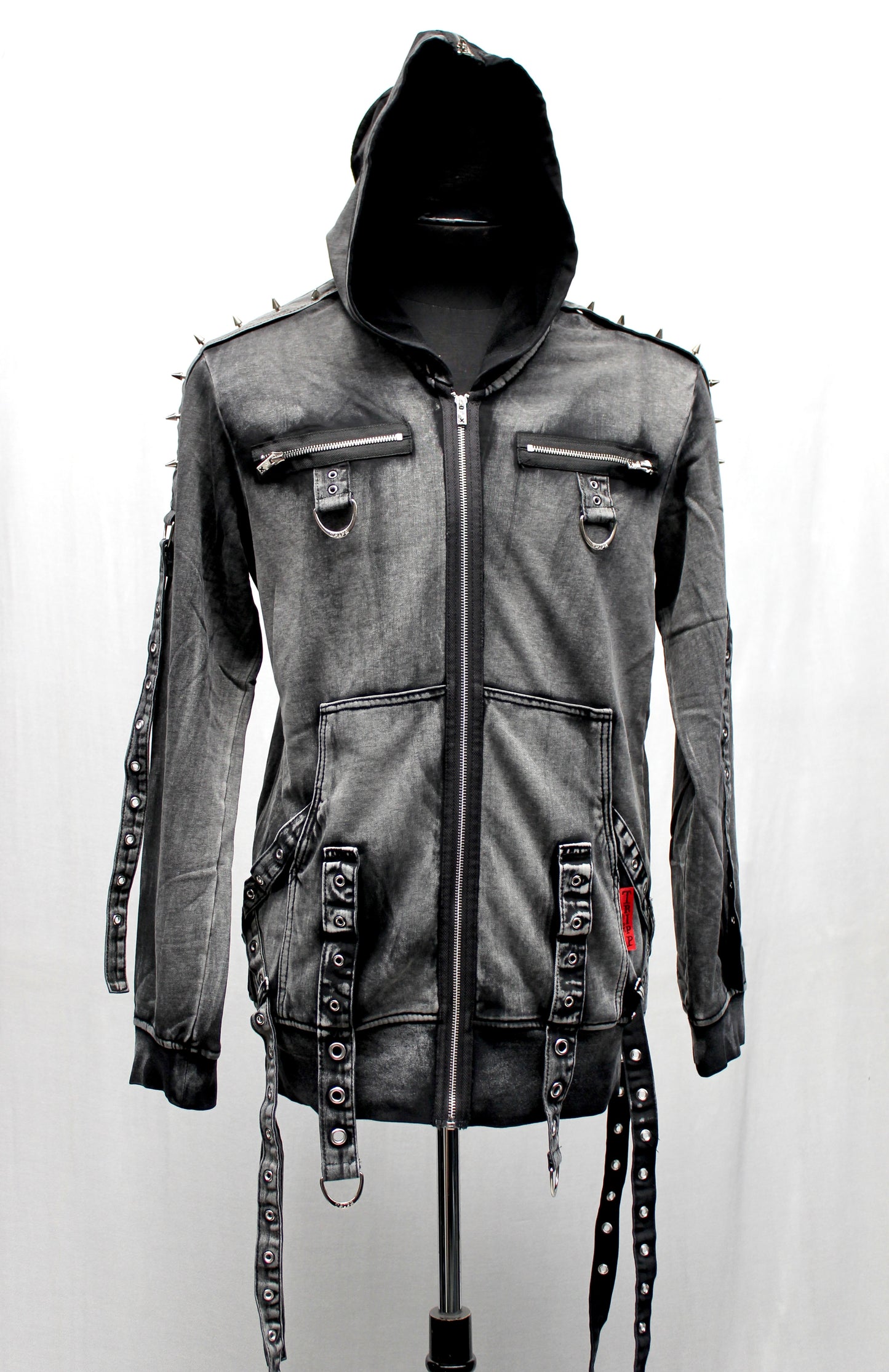 Shrine of Hollywood MONSTER HOODIE - DISTRESSED GREY Men's Hoodies Men's Jackets