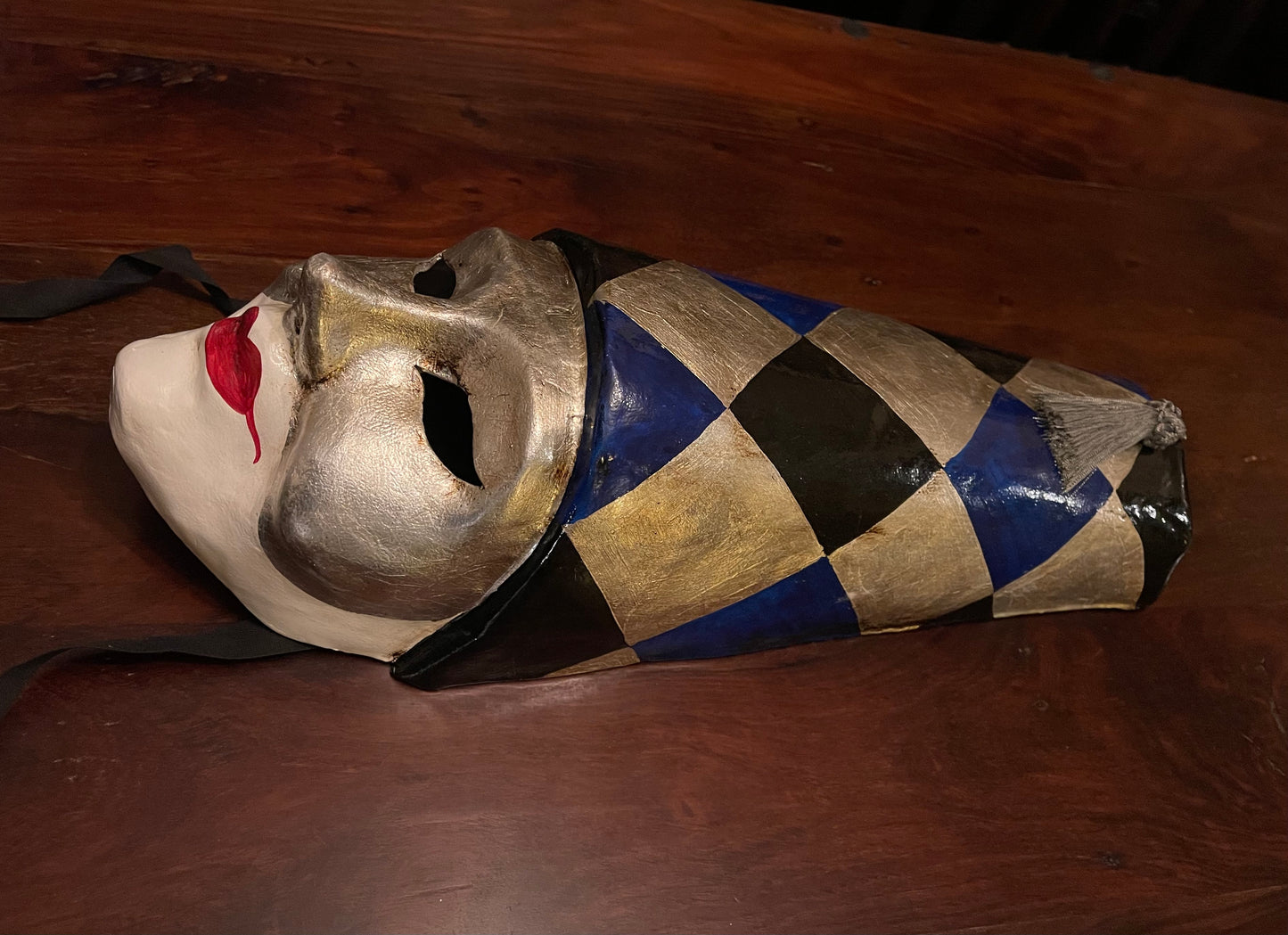 VENETIAN MASK - THE HARLEQUIN Shrine of Hollywood Decor Treasures and Relics Wall Art