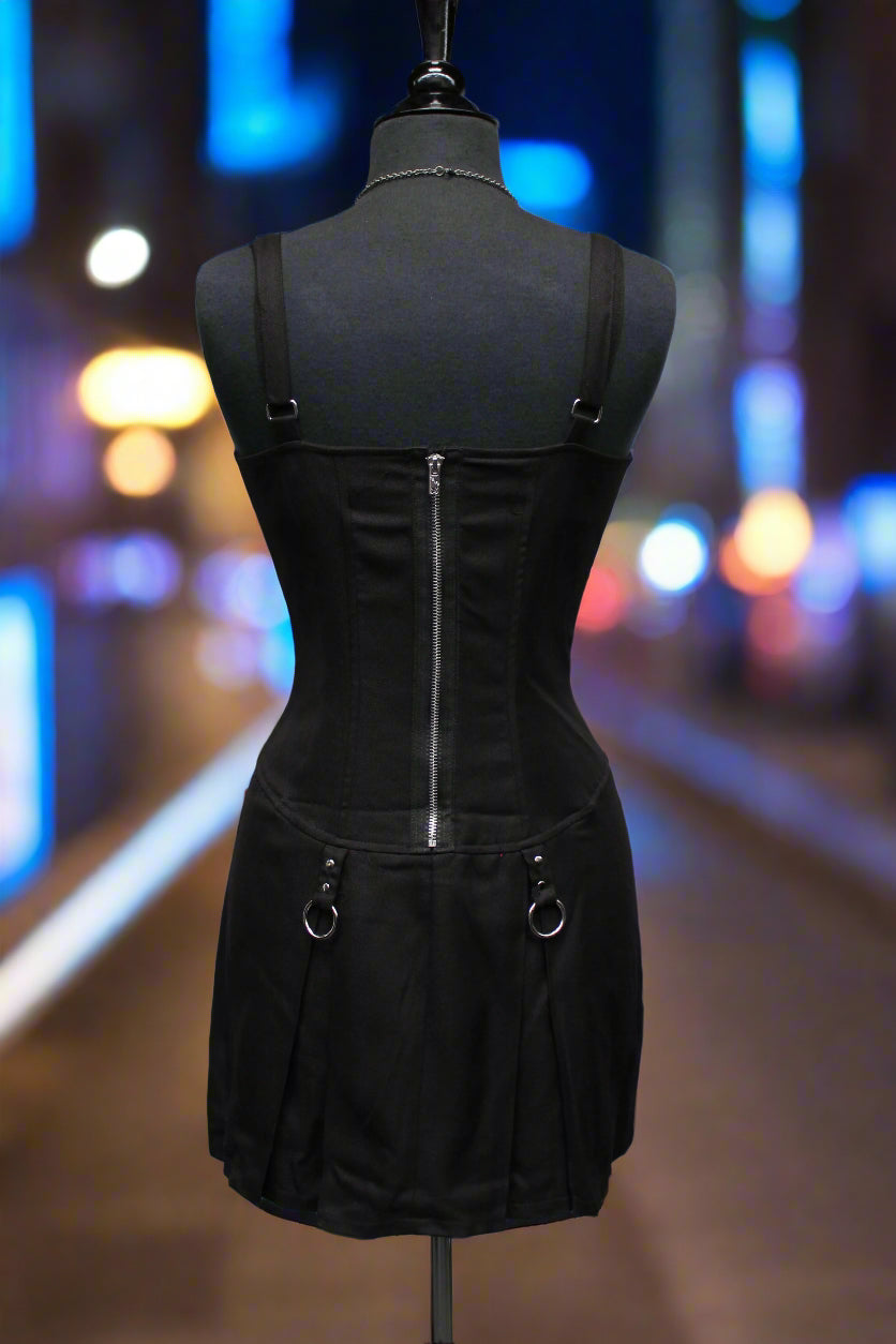 Shrine of Hollywood PUNKY LACE-UP DRESS Dresses Goth dresses Punk Dresses
