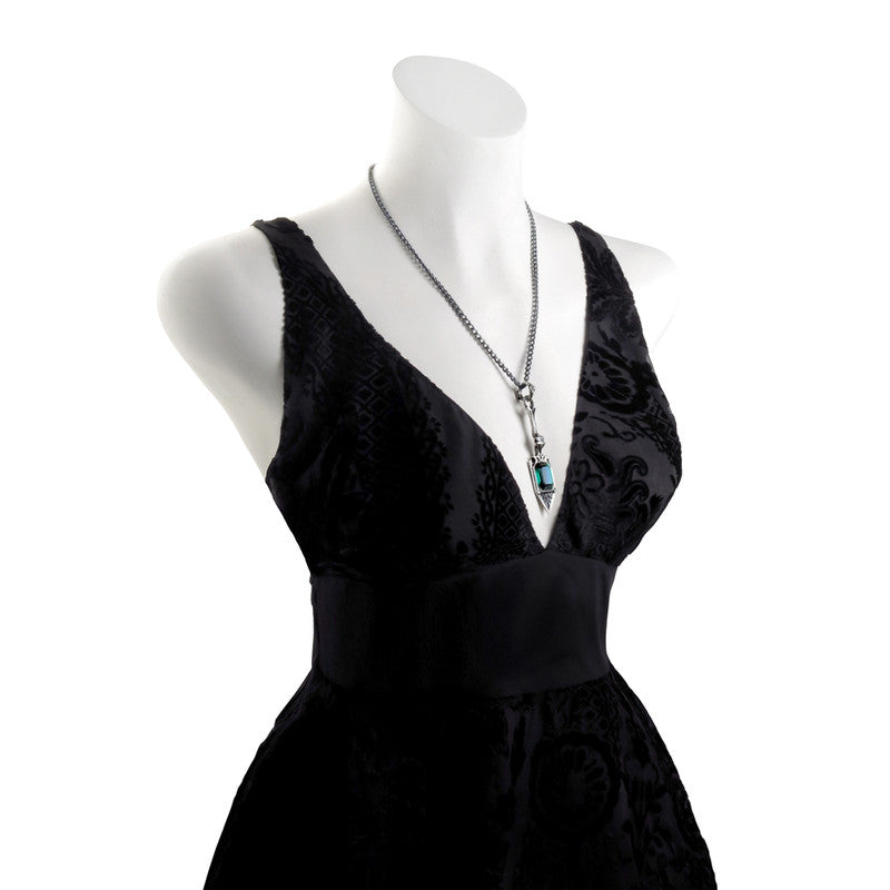 SUCRE VERT ABSINTHE SPOON NECKLACE Shrine of Hollywood Necklace Art Deco Necklace Jewelry - Necklaces and Chokers Victorian Necklace