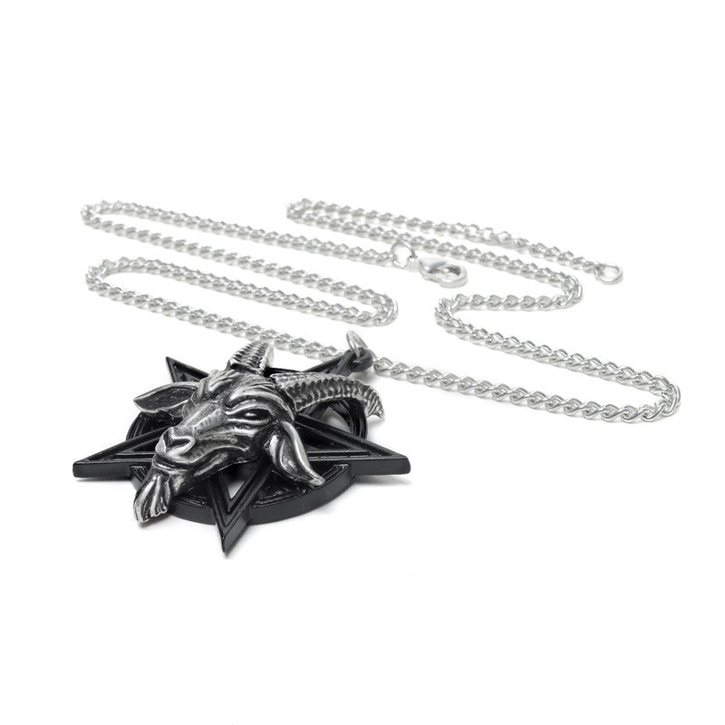 BAPHOMET STAR NECKLACE Shrine of Hollywood NECKLACE jewelry Jewelry - Necklaces and Chokers necklace pagan necklace