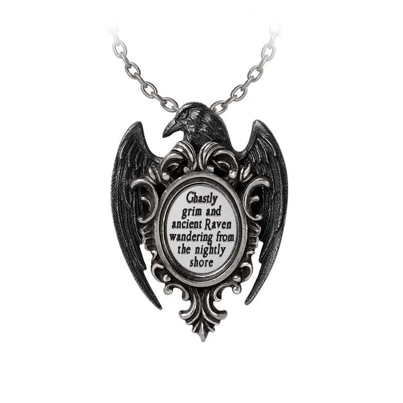 QUOTH THE RAVEN NECKLACE Shrine of Hollywood NECKLACE Gothic Necklace Jewelry - Necklaces and Chokers Raven necklace