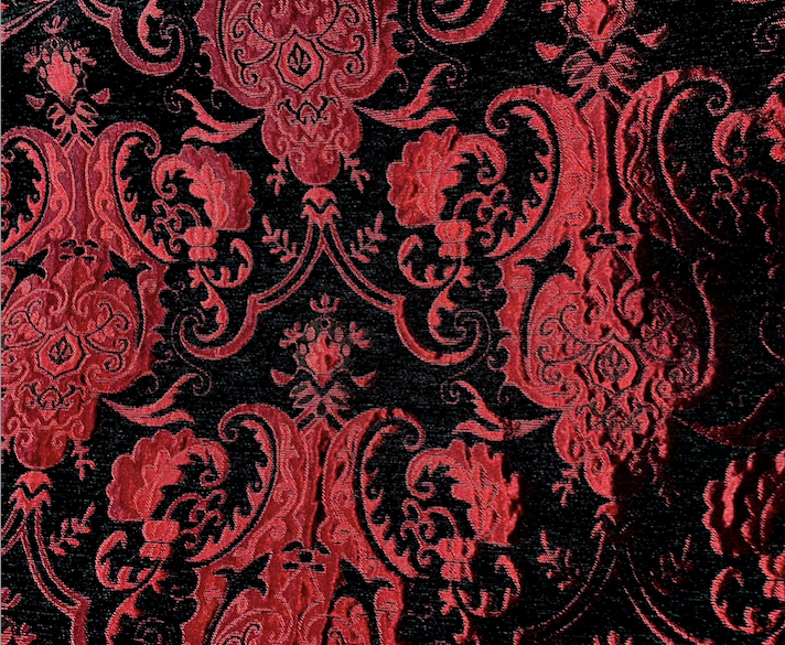 Shrine of Hollywood MEDIEVAL TAPESTRY DUVET AND PILLOW SET - RED/BLACK - QUEEN SIZE bed bedding duvet pillow