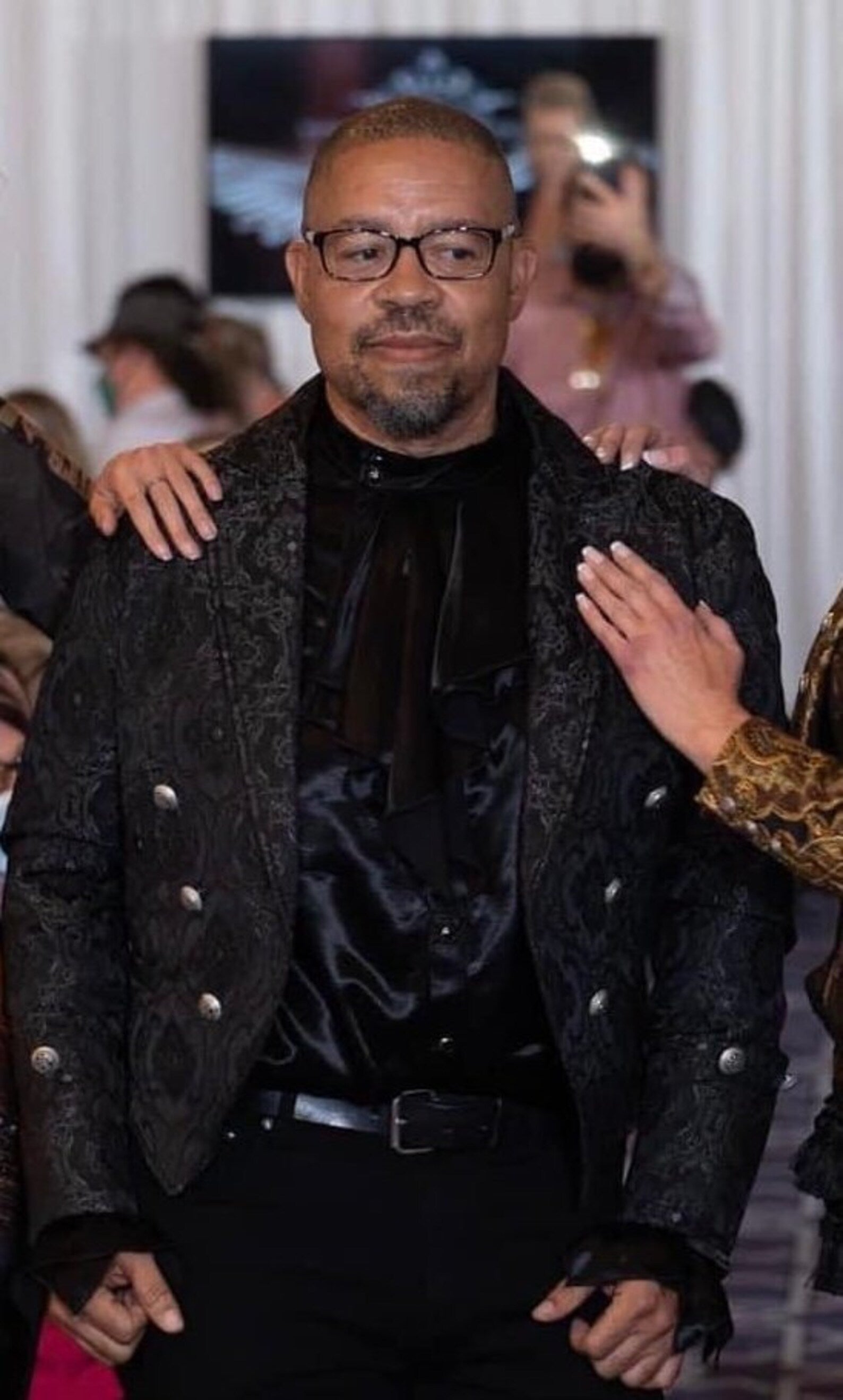 IMPERIAL TAILCOAT - BLACK EDWARDIAN BROCADE Shrine of Hollywood coat Men's Coats