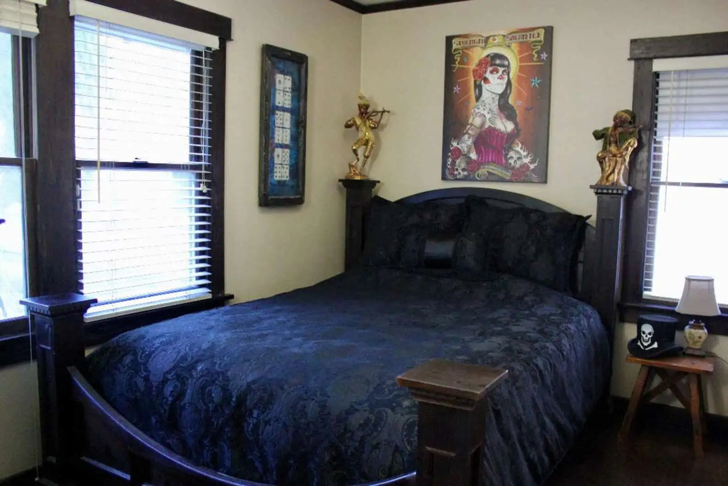 MEDIEVAL TAPESTRY DUVET AND PILLOW SET - BLACK TAPESTRY - KING SIZE Shrine of Hollywood bedding bed bedding duvet goth gothic gothic home decor medieval home decor pillow pirate home decor tapestry bedding victorian bedding victorian decor