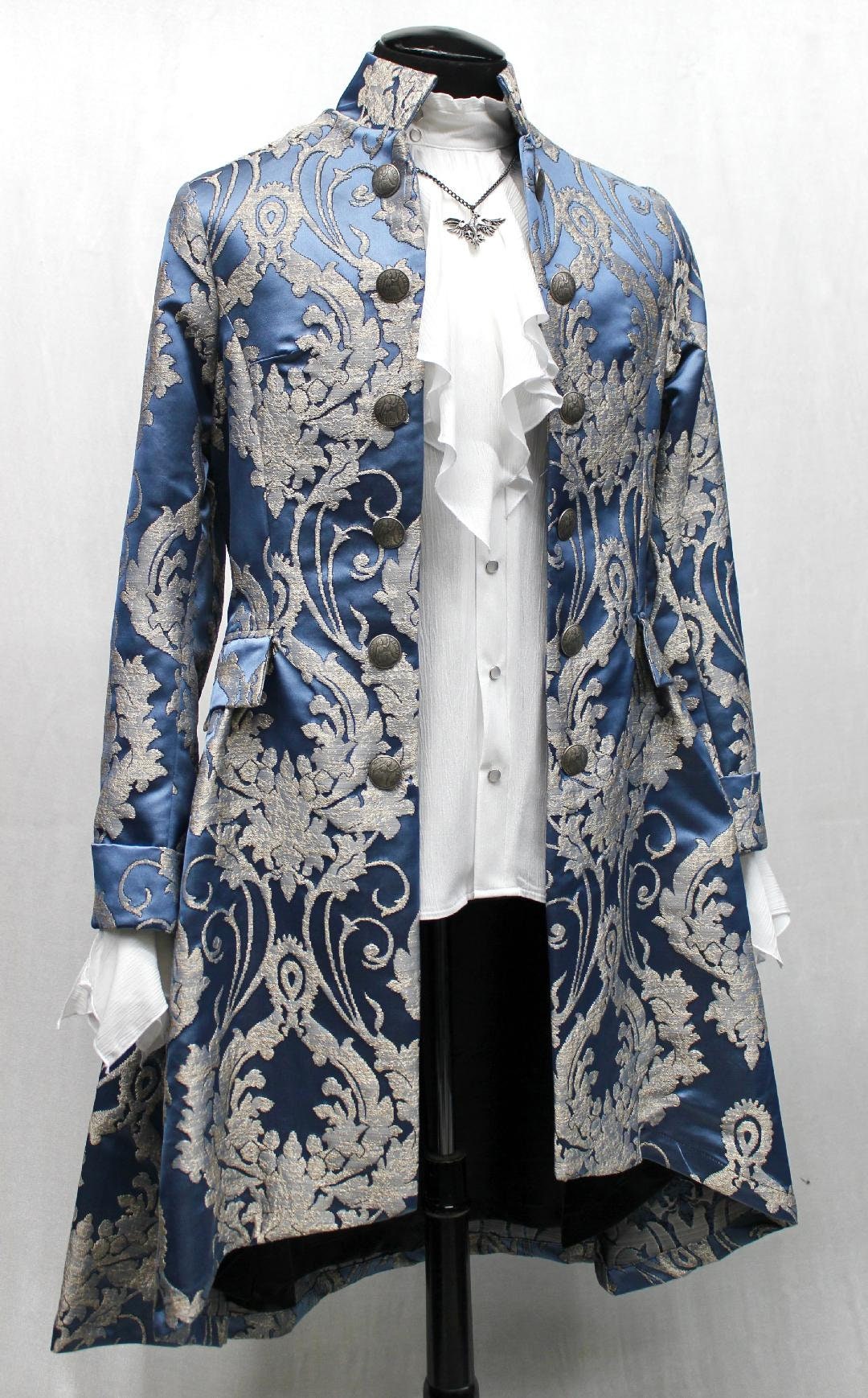 THE COUNT SHIRT - Ivory Rayon Shrine of Hollywood shirt best seller button up count dress shirt goth gothic long sleeve Men's Shirts poet shirt vampire wedding white