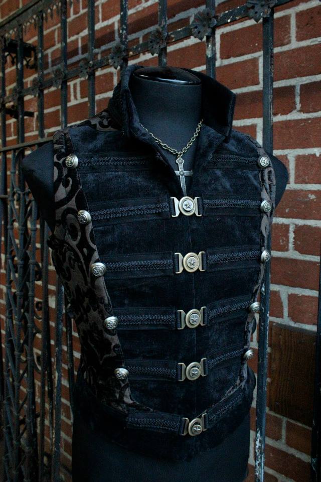 Shrine of Hollywood DOMINION VEST - BROWN VELVET Men's Vests