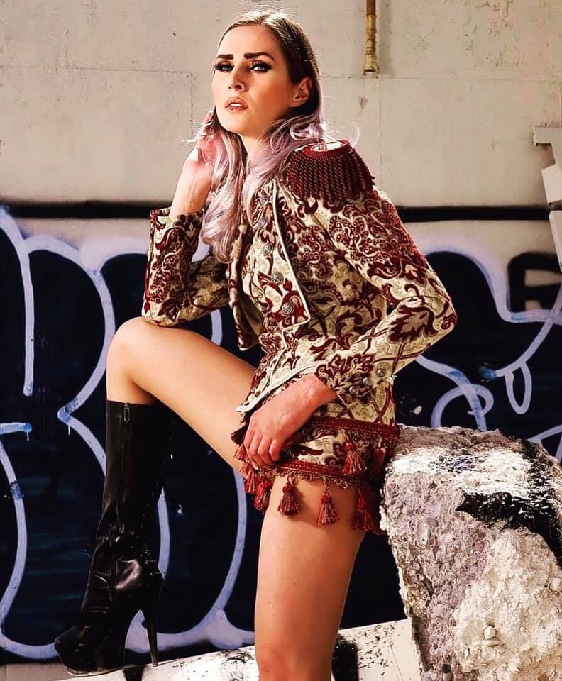 TOREADOR JACKET - BURGUNDY AND IVORY TAPESTRY Shrine of Hollywood jacket jacket Women's Jackets