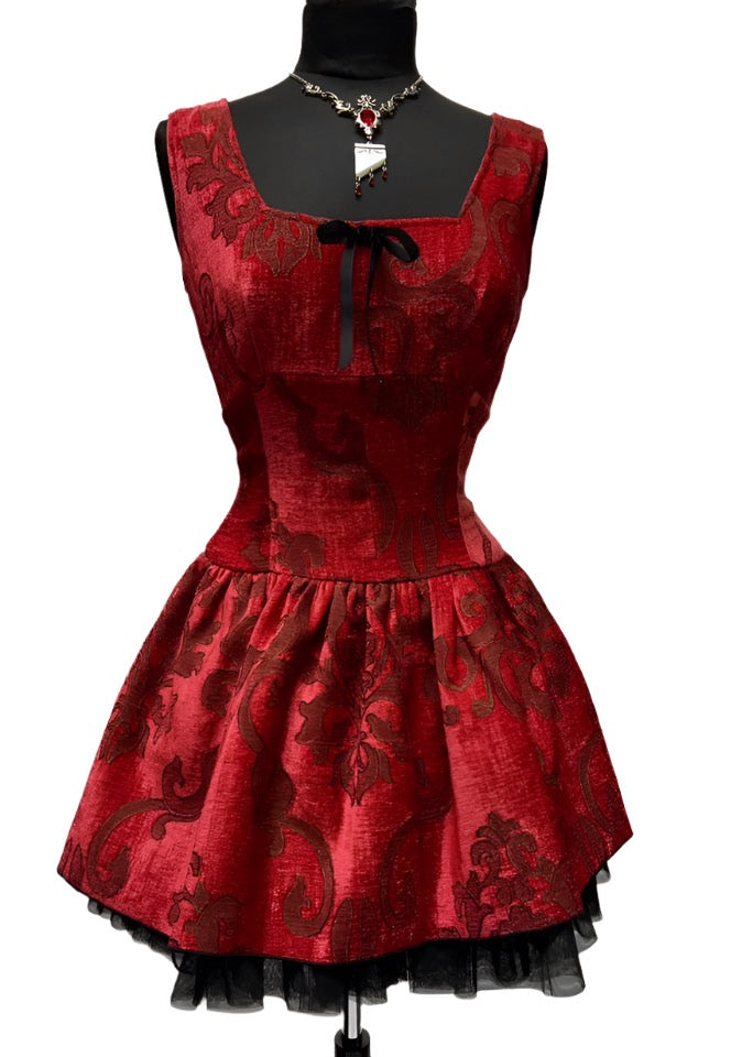VELVET BALLET DRESS - RED Shrine of Hollywood dress Dresses