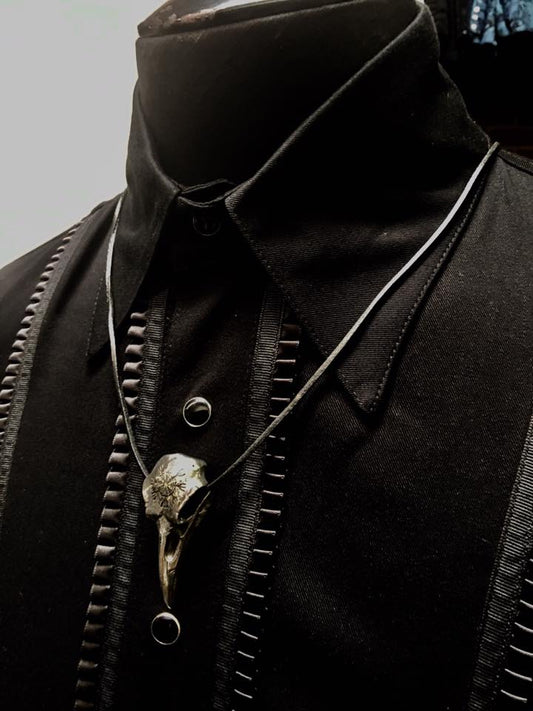 HELM OF AWE RAVENSKULL Shrine of Hollywood NECKLACE bird skull necklace Gothic Necklace Jewelry - Necklaces and Chokers