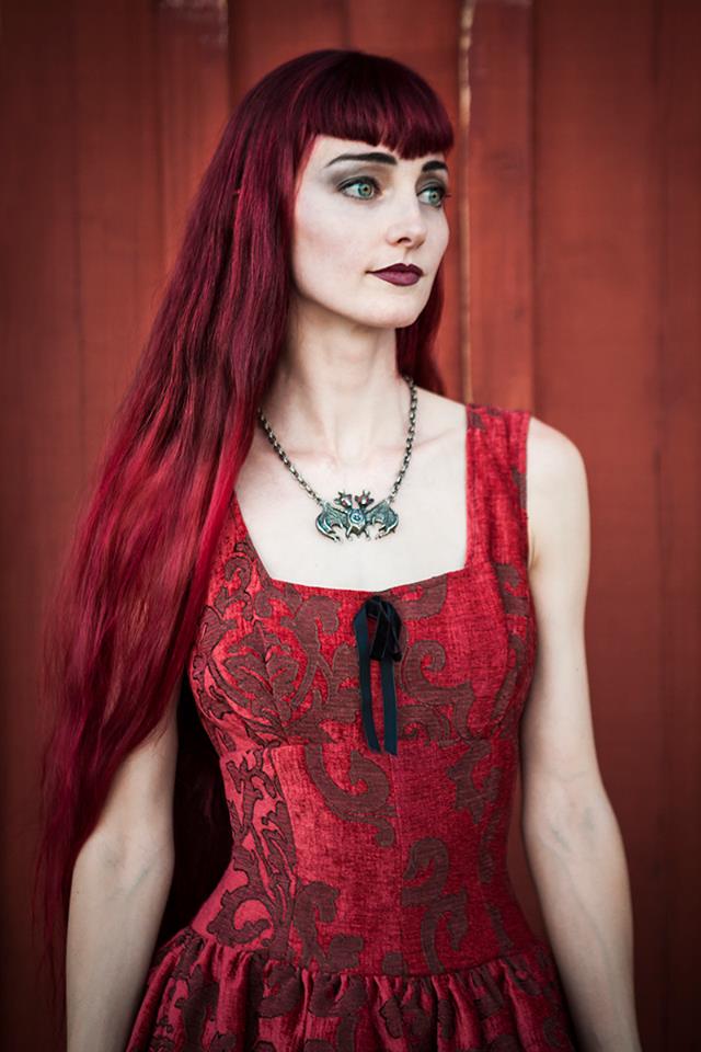 Shrine of Hollywood VELVET BALLET DRESS - RED Dresses