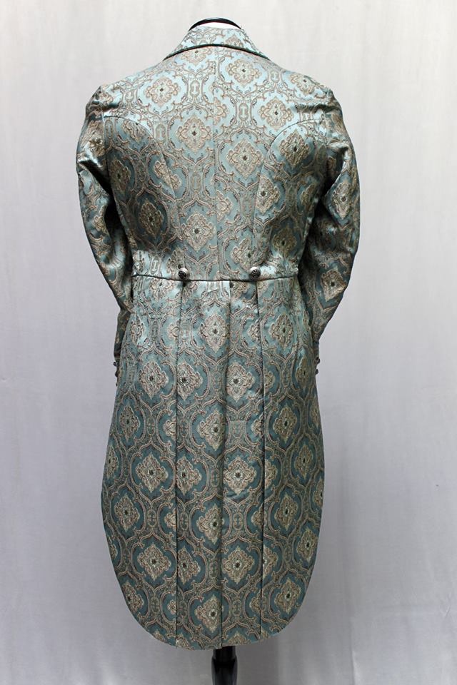 MONTE CRISTO TAILCOAT - GREEN BROCADE Shrine of Hollywood coat Men's Coats