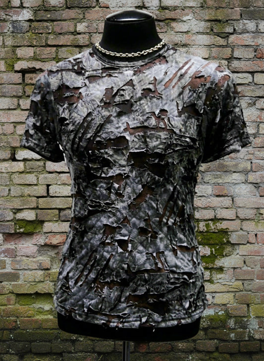 MEN'S SHORT SLEEVE TEE - ZOMBIE FABRIC Shrine of Hollywood shirt apocalyptic burning man decayed festival madmax Men's T-Shirts short sleeve steampunk T-shirt underground wasteland zombie