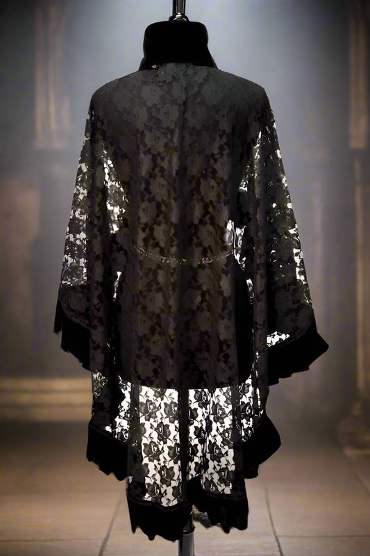 TATIANA CAPELET - BLACK LACE Shrine of Hollywood cape Capes variant-option-placeholder Women's Coats Women's Jackets