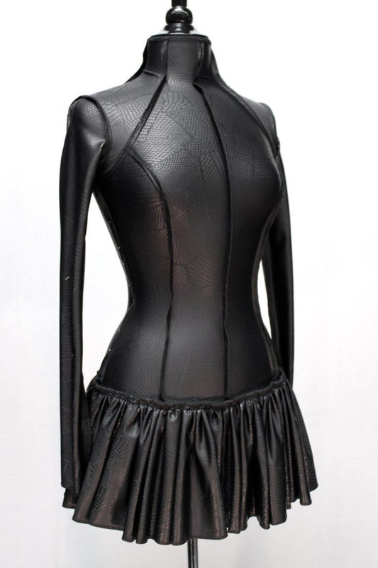 FUTURE SHOCK DRESS - PATCHWORK VINYL FABRIC Shrine of Hollywood dress Dresses